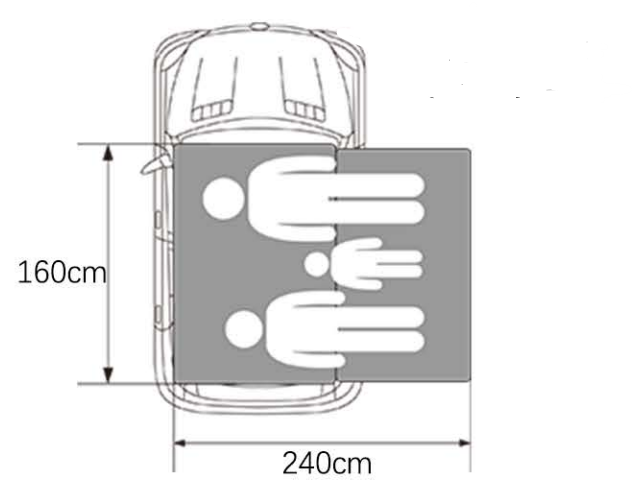 Dachzelt Deluxe Soft 160x240cm