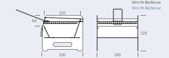 NiroPe Faltgrill Barbecue