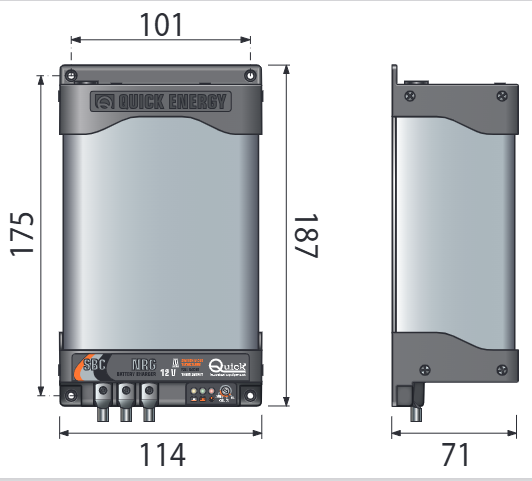 QUICK Ladegerät SBC140 12V 12A, 2 Ausgänge