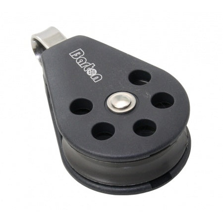 BARTON Einfachblock gleitl. 35mm, Seil 8mm, Auge