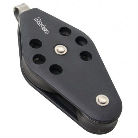 BARTON Violinblock gleitl. 58/30mm, Seil 10mm, Auge