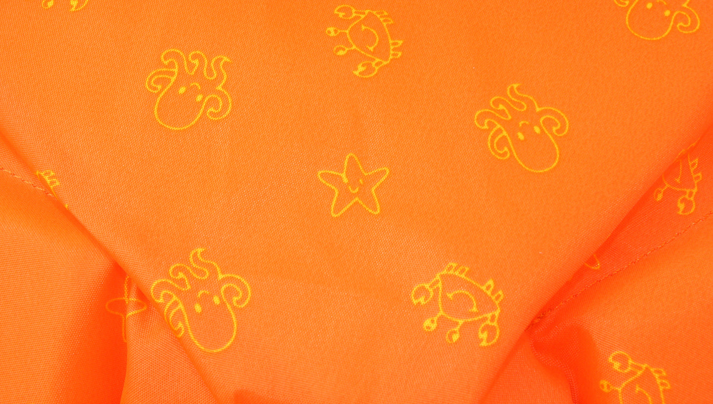 Feststoff-Rettungsweste 30N für Babys max.15kg mit Reißverschl., orange