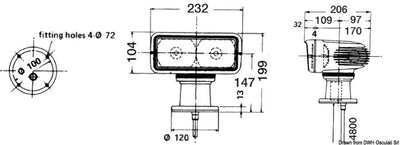 Sanshin Fernlenkscheinwerfer - Maximale Reichweite: 1.200 m