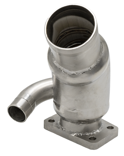 Exhaust bend D2–55, MD22 Stainless steel