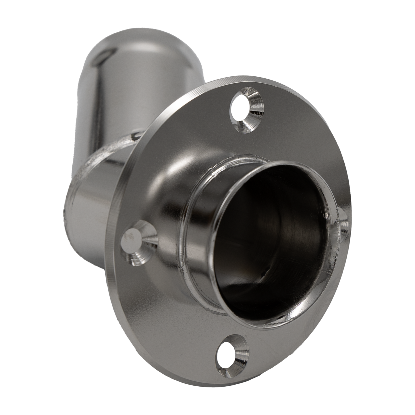 Thru hull exhaust pipe - 45° angle, SS, connection 40 mm