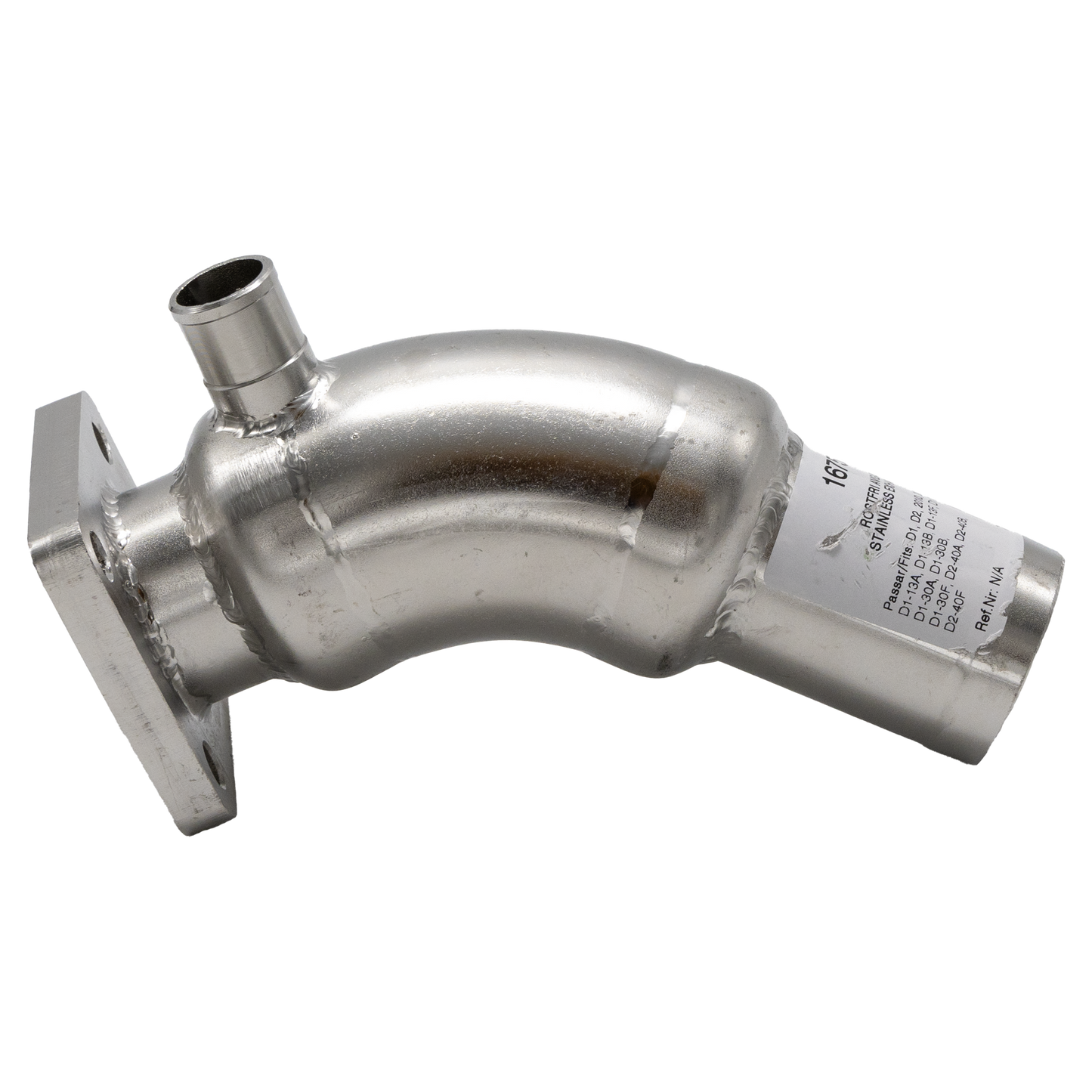 Exhaust bend D1, D2, MD2010, MD2020, MD2030, MD2040 Stainless steel