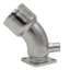 Exhaust bend Yanmar 3JH, 4JH (45dg) Stainless steel
