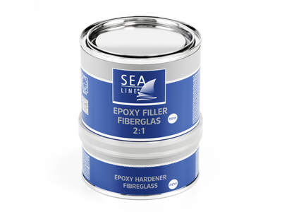 SEA-LINE Epoxid Spachtel mit Glasfaser 2 :1 0,75 kg