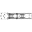 Bugrolle mit Wippe A2 und Nylonrolle, 333x92mm