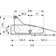 Bugrolle mit Wippe A2 und Nylonrolle, 333x92mm