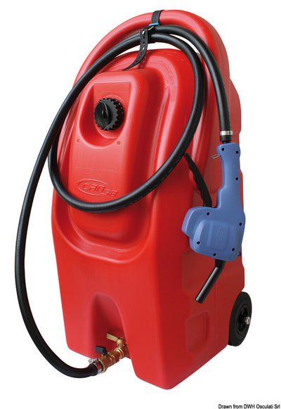 Beweglicher Benzintank m. Rädern 59 l