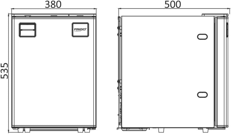 Frigo° - Kühlschrank mit Clean-Touch-Frontpanel