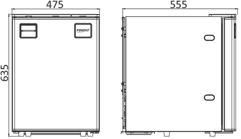 Frigo° - Kühlschrank mit Clean-Touch-Frontpanel