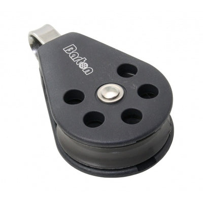 BARTON Einfachblock kugell. 35mm, Seil 8mm, Auge