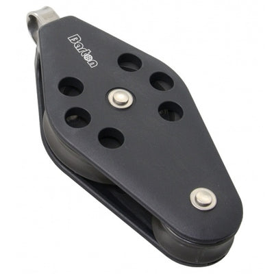 BARTON Violinblock gleitl. 58/30mm, Seil 10mm, Auge