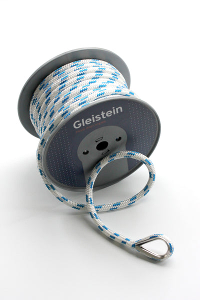 GLEISTEIN Ankerleine PES mit Blei-Einlage 40m 16mm inkl. Kausche A4