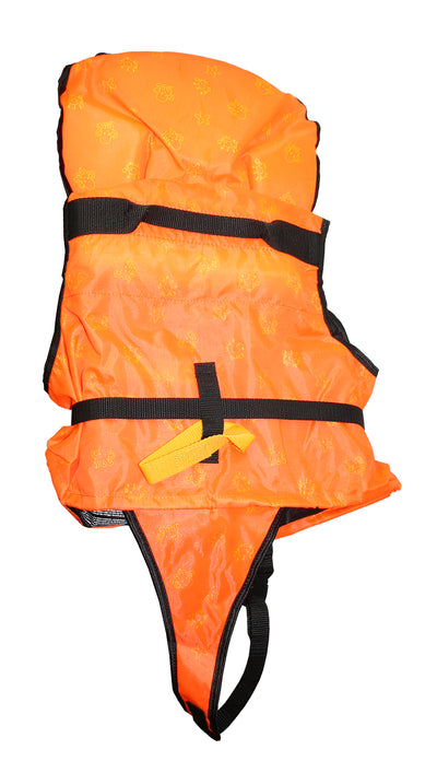 Feststoff-Rettungsweste 40N für Kinder 15-30kg mit Reißverschl., orange