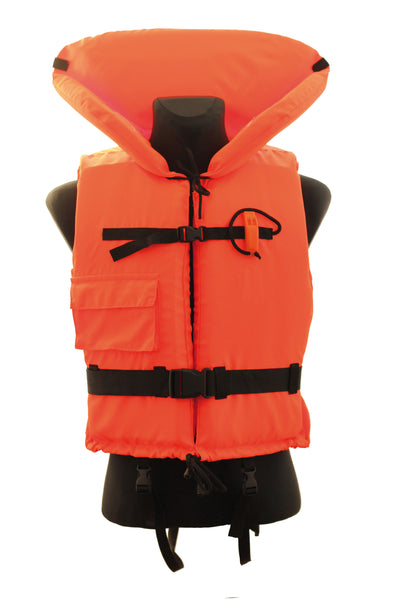 Feststoff-Rettungsweste 100N Gr.XXL 70-90+kg orange