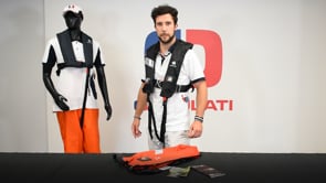 Sicherheits-Rettungsweste 150 N (EN ISO 12402-3) mit hydrostatischer Aufblasung HAMMAR